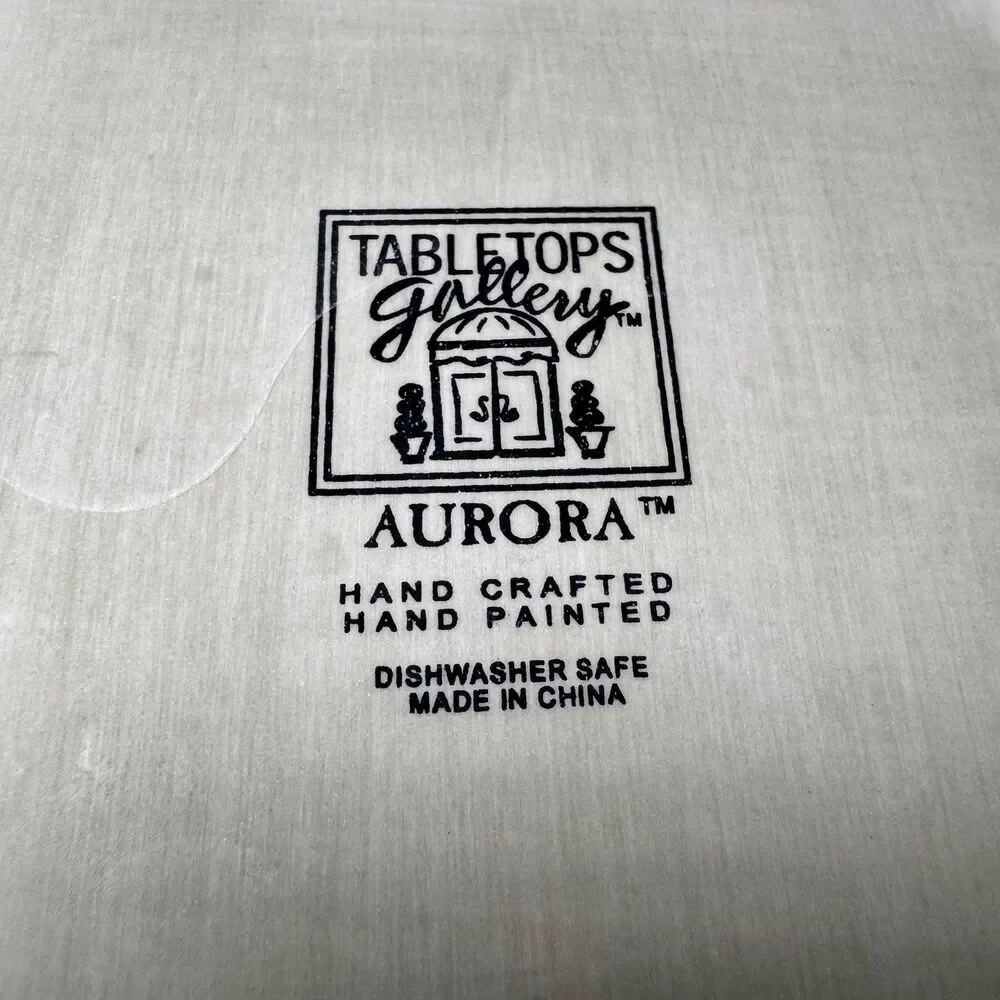 Tabletops Gallery Aurora Square Salad Plates 8.25